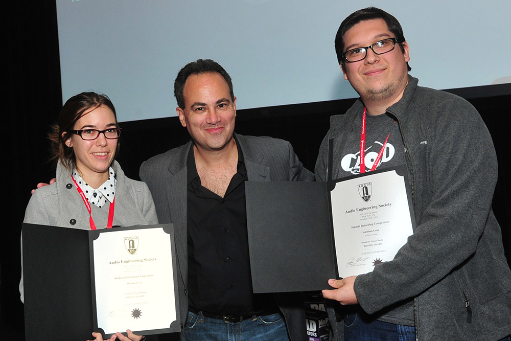 Melodie Cros and sound engineering winners