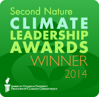 Second Nature Climate Leadership Award 2014