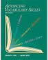 Advancing Vocabulary Skills Image