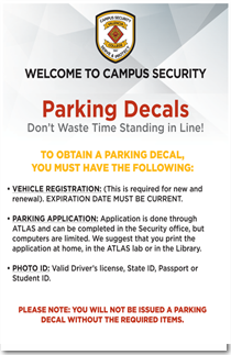 Parking Decals